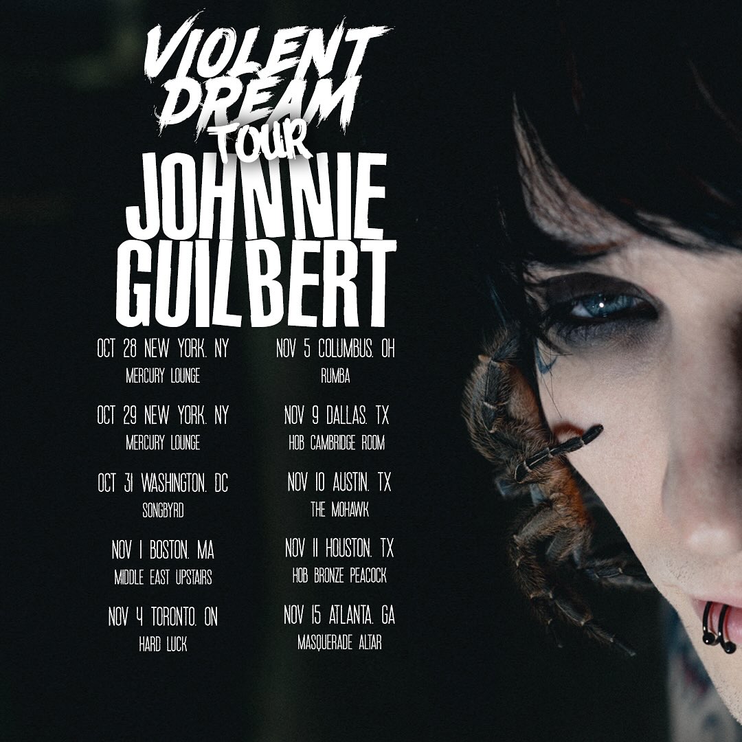 Johnnie Guilbert The Violent Dream Tour Tour Poster 2025